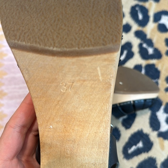 Swedish Hasbeens Fredrica Heeled Clogs Size 37/7 - Picture 4 of 5